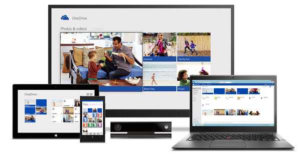 Microsoft OneDrive на разных устройствах