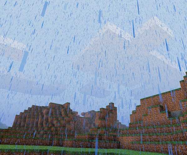 Дождь в Minecraft