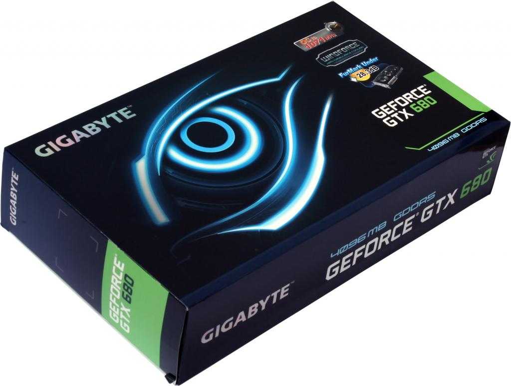 Упаковка GeForce GTX 680