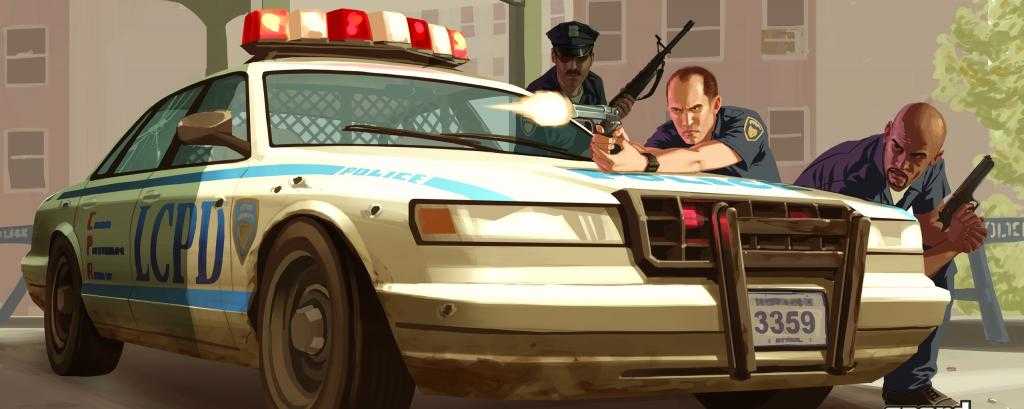 Полицейская подмога в GTA 4.