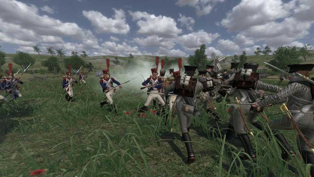 битва с наполеоновскими солдатами